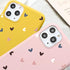 Candy Color Cute Love Heart Phone Case For Iphone 13 12 11 Pro Max Soft Silicon Purple White Silicone Case With Little Heart Pattern Slim Shockproof Protective  Back Cover