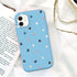 Candy Color Cute Love Heart Phone Case For Iphone 13 12 11 Pro Max Soft Silicon Purple White Silicone Case With Little Heart Pattern Slim Shockproof Protective  Back Cover