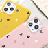 Candy Color Cute Love Heart Phone Case For Iphone 13 12 11 Pro Max Soft Silicon Purple White Silicone Case With Little Heart Pattern Slim Shockproof Protective  Back Cover