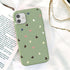Candy Color Cute Love Heart Phone Case For Iphone 13 12 11 Pro Max Soft Silicon Purple White Silicone Case With Little Heart Pattern Slim Shockproof Protective  Back Cover