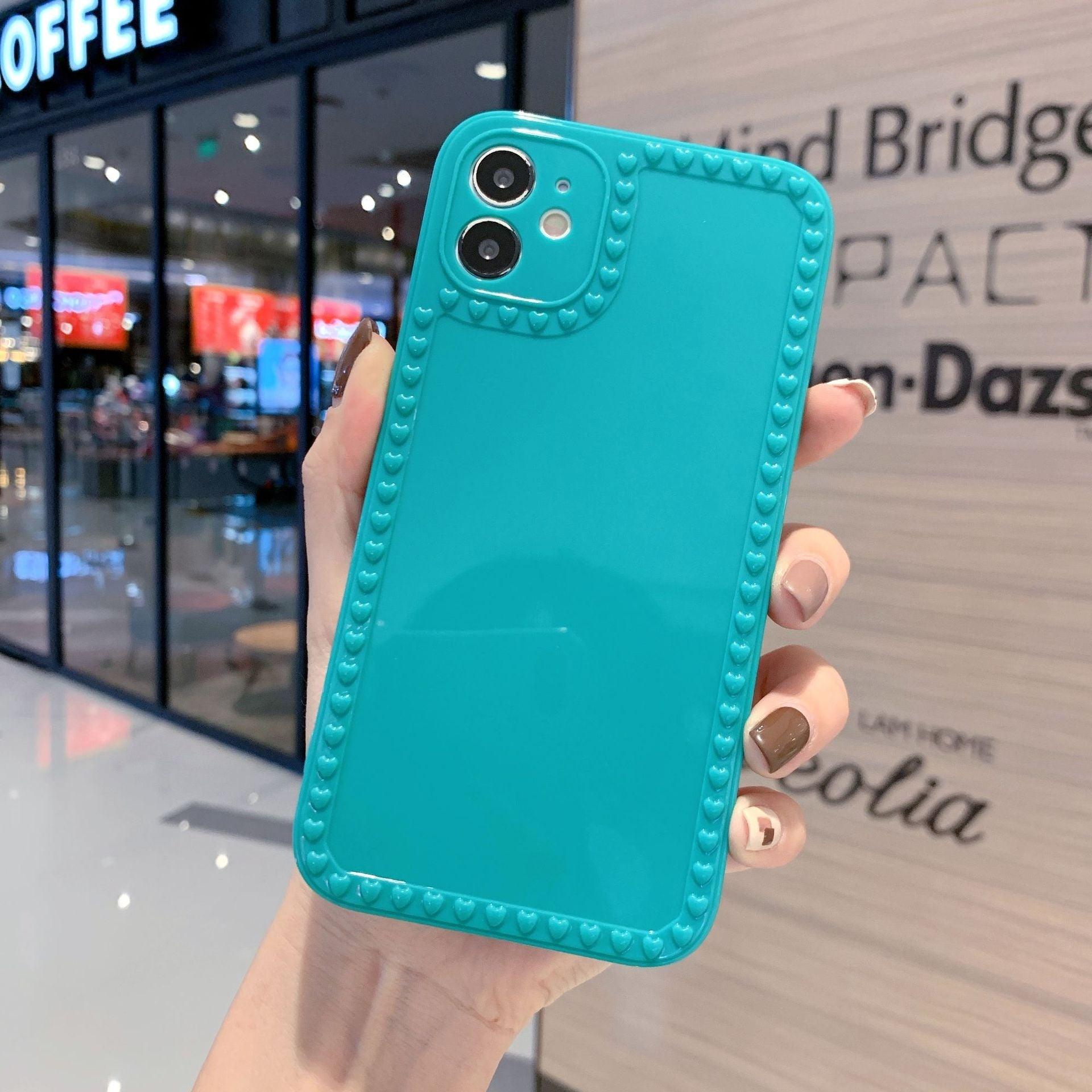 Candy Color Cute Shockproof Phone Case For iPhone 11 Pro Max Mini 7 8 Plus XR XS MAX Full Lens Soft Cover Cute And Fashionable Colorful Translucent Soft Silicone Case