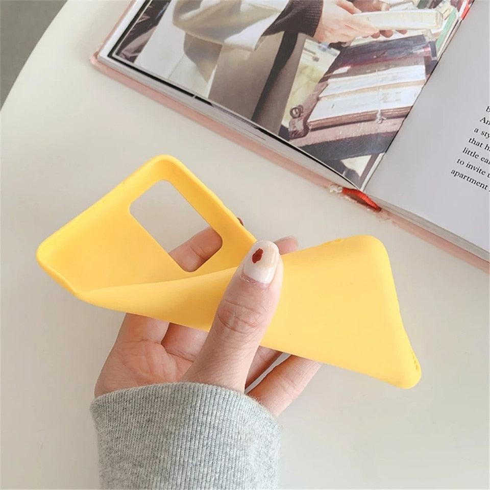 Candy Color Silicone Phone Case for Xiaomi Redmi Note 10 10S 9S 9 Pro Max 8 7 Plus Matte Soft Cover for Redmi 10X 9A 8A 7A Silicone Protective Mobile Phone Case Outdoor Protective Case Slim Phone Protection