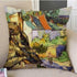 Canvas Throw Pillow Cover Famous Oil Painting Art Self Portrait Sunflower Starry Night Gallery Art Decoration Pillow Case Linen Cushion Cover Canvas Throw Pillow Cover Case for Couch Sofa Home Decoration Famous Picture Print 44x44cm
