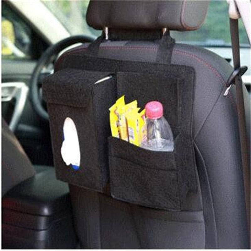 Car Back Seat Storage Bag Organizer Hanging Bag Box Paper Towel Phone Storage Felt Bag Trash Can Organiser Felt Storage Car Auto Car Back Seat Organiser Car Accessories  Back Protector Seat Cover Seat Back