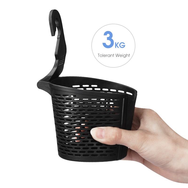 Car Cup Holder Seat Back Hook Organize Storage Basket Phone Holder Universal Car Accessories Interior PVC organizer box Large Cup Holder Adapter For Car Trucks Water Bottle Beverage Can