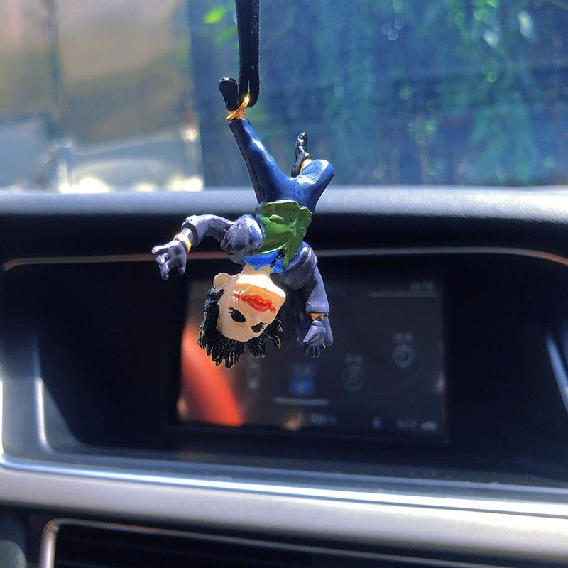 Car Interior Decoration Personality Pendant The Joker Model Decoration Mirror Pendant Decoration Car Goods Interior Joker Model Accessories Personality Rearview Mirror Car Interior Pendant Joker Model Decoration Car Goods Interior Accessories