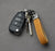 Car Keychain Pendant Home Key Car Anti-Theft Leather Key Chain Suitable Genuine Leather Keychains Holder For Men Women 360 Degree Rotatable With Anti-lost D-Ring