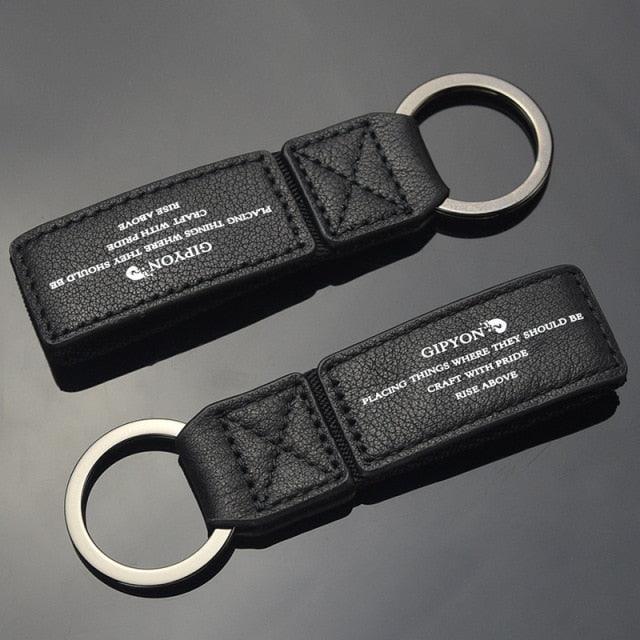 Car Keychain Universal Household Leather High-End Key Hanging Accessories Ring Key Chain Genuine Leather Car Keychain Universal Key Fob Keychain Leather Key Chain Holder for Men 360 Degree Rotatable With Anti-Lost D Suitable For Household Keys Car Keys