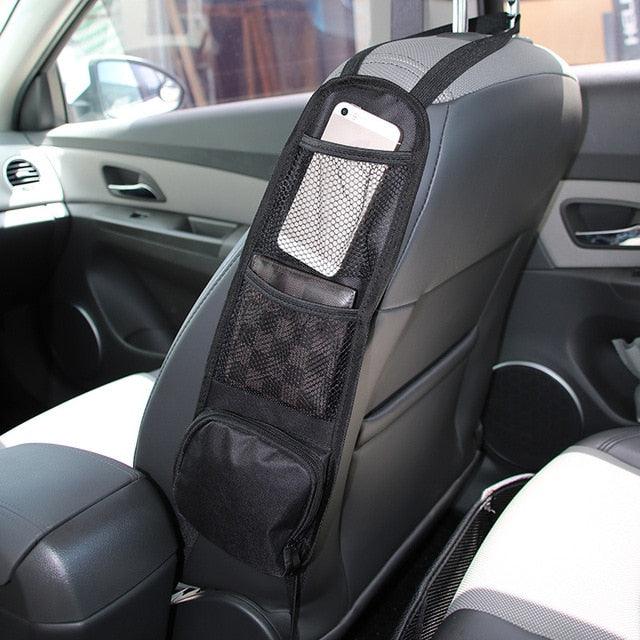 Car Seat Organizer Auto Seat Side Storage Hanging Bag Multi-Pocket Drink Holder Mesh Pocket Car Organizer Car Multifunctional Storage Mesh Net Pocket