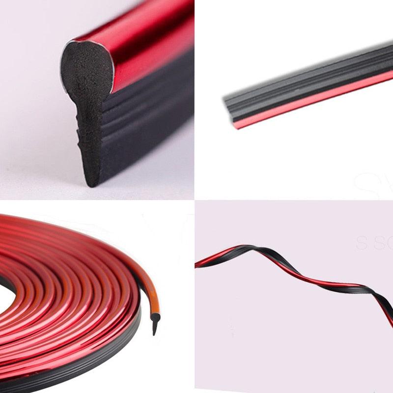 Car Styling Universal Flexible Interior Moulding Trim Strips Car Accessories Decoration Strip Dashboard Universal Car Gap Fillers Automobile Moulding Line Decorative Accessories Edge Sticker Flexible Strip Garnish Accessory with Installing Tool