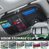 Car Sun Visor Organizer Multi-pocket Auto Truck Storage Pouch Bills Pen Card Glasses Holder Car Accessories Gadget Auto Interior Accessories Pocket Organizer Car Truck Storage Pouch Holder with Multi-Pocket Net