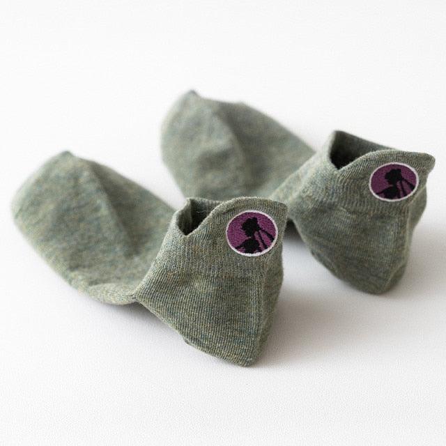 Cartoon Anime Embroidered Boat Socks Ins Trend Moon Cute Sweet Cat Socks Slippers Happy Funny Cotton Girl Socks Cute Short Boat Socks For Men And Women