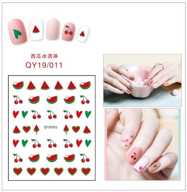 Cartoon Characters Plants Animals Forest Flowers Small Fresh Flowers 3D Nail Stickers Hyuna Style Nail Patch Waterproof Self Adhesive Nail Decals for Nail Art Decoration Including Hearts Stars Letters Bowknot Leaves Flowers Plants Fruits Butterflies - ALLURELATION - 3D Nail, 554, bowknot, environmental-friendly, Fruits Butterflies, Hearts Star, Hyuna Style, Leaves Flowers, Letters Bowknot, Nail Art, Nail Patch, Nail Stickers, non-toxic, Safe materials, Waterproof - Stevvex.com