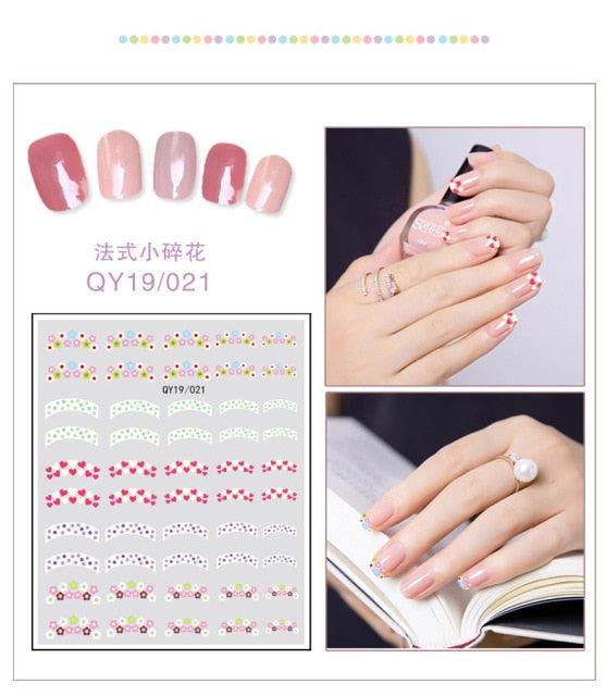 Cartoon Characters Plants Animals Forest Flowers Small Fresh Flowers 3D Nail Stickers Hyuna Style Nail Patch Waterproof Self Adhesive Nail Decals for Nail Art Decoration Including Hearts Stars Letters Bowknot Leaves Flowers Plants Fruits Butterflies - ALLURELATION - 3D Nail, 554, bowknot, environmental-friendly, Fruits Butterflies, Hearts Star, Hyuna Style, Leaves Flowers, Letters Bowknot, Nail Art, Nail Patch, Nail Stickers, non-toxic, Safe materials, Waterproof - Stevvex.com