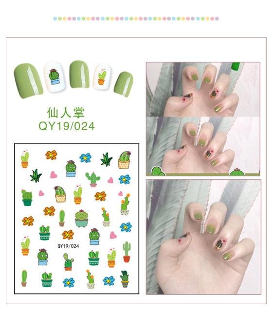 Cartoon Characters Plants Animals Forest Flowers Small Fresh Flowers 3D Nail Stickers Hyuna Style Nail Patch Waterproof Self Adhesive Nail Decals for Nail Art Decoration Including Hearts Stars Letters Bowknot Leaves Flowers Plants Fruits Butterflies - ALLURELATION - 3D Nail, 554, bowknot, environmental-friendly, Fruits Butterflies, Hearts Star, Hyuna Style, Leaves Flowers, Letters Bowknot, Nail Art, Nail Patch, Nail Stickers, non-toxic, Safe materials, Waterproof - Stevvex.com