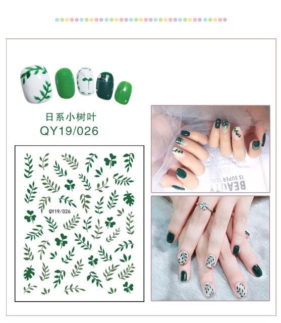 Cartoon Characters Plants Animals Forest Flowers Small Fresh Flowers 3D Nail Stickers Hyuna Style Nail Patch Waterproof Self Adhesive Nail Decals for Nail Art Decoration Including Hearts Stars Letters Bowknot Leaves Flowers Plants Fruits Butterflies - ALLURELATION - 3D Nail, 554, bowknot, environmental-friendly, Fruits Butterflies, Hearts Star, Hyuna Style, Leaves Flowers, Letters Bowknot, Nail Art, Nail Patch, Nail Stickers, non-toxic, Safe materials, Waterproof - Stevvex.com