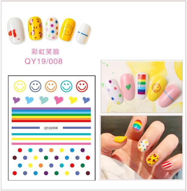 Cartoon Characters Plants Animals Forest Flowers Small Fresh Flowers 3D Nail Stickers Hyuna Style Nail Patch Waterproof Self Adhesive Nail Decals for Nail Art Decoration Including Hearts Stars Letters Bowknot Leaves Flowers Plants Fruits Butterflies - ALLURELATION - 3D Nail, 554, bowknot, environmental-friendly, Fruits Butterflies, Hearts Star, Hyuna Style, Leaves Flowers, Letters Bowknot, Nail Art, Nail Patch, Nail Stickers, non-toxic, Safe materials, Waterproof - Stevvex.com