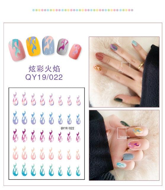 Cartoon Characters Plants Animals Forest Flowers Small Fresh Flowers 3D Nail Stickers Hyuna Style Nail Patch Waterproof Self Adhesive Nail Decals for Nail Art Decoration Including Hearts Stars Letters Bowknot Leaves Flowers Plants Fruits Butterflies - ALLURELATION - 3D Nail, 554, bowknot, environmental-friendly, Fruits Butterflies, Hearts Star, Hyuna Style, Leaves Flowers, Letters Bowknot, Nail Art, Nail Patch, Nail Stickers, non-toxic, Safe materials, Waterproof - Stevvex.com