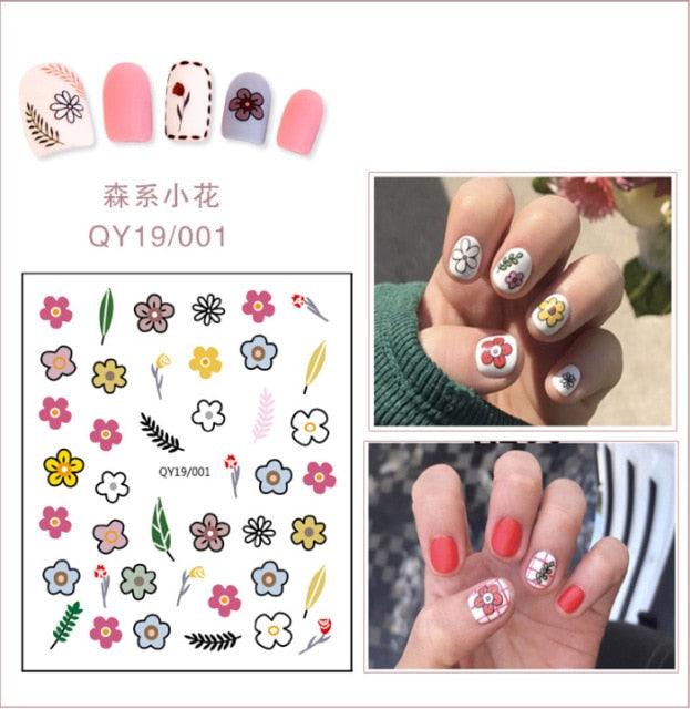 Cartoon Characters Plants Animals Forest Flowers Small Fresh Flowers 3D Nail Stickers Hyuna Style Nail Patch Waterproof Self Adhesive Nail Decals for Nail Art Decoration Including Hearts Stars Letters Bowknot Leaves Flowers Plants Fruits Butterflies - ALLURELATION - 3D Nail, 554, bowknot, environmental-friendly, Fruits Butterflies, Hearts Star, Hyuna Style, Leaves Flowers, Letters Bowknot, Nail Art, Nail Patch, Nail Stickers, non-toxic, Safe materials, Waterproof - Stevvex.com