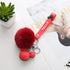 Cartoon Cute Fluffy Rabbit Fur Ball Keychain Rabbit Fur Ball Pompom Keychain Gold Plated Keychain with Plush for Car Key Ring or Handbag Bag Decoration For Women Pompom Rabbit Fur Key Ring Key chain on Bag Car Jewelry