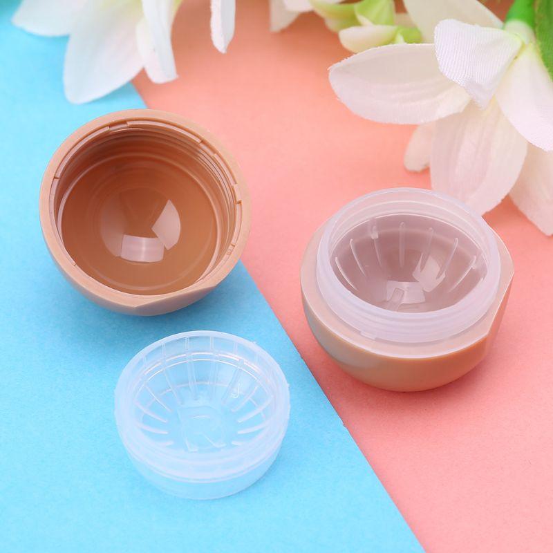 Cartoon Little Brown Bear Contact Lens Case Holder For Men And Women Fashion Cute Eye Care Contact Lens Cute Portable Panda Animal Contact Lens Box Holder Storage Container