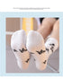 Cartoon socks cute bow print white black calcetines Women's Novelty Socks Crew Fun Funky fall fashion Casual Cotton Dress Socks - ALLURELATION - black and white socks, butterfly socks, cotton socks, cute bow print socks, funny socks, novelty socks, socks, socks for women, womens socks - Stevvex.com