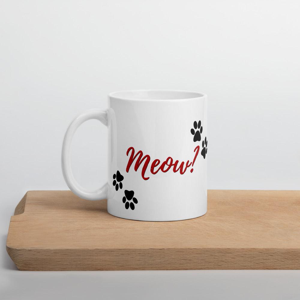 Cat Lovers Mug Coffee Right Meow Funny Message Novelty Ceramic Cup Coffee Mug Cat Mom Gifts for Women Cat Stuff for Cat Lovers Mother's Day Birthday Gifts for Mom from Daughter Best Gift Ideas for Best Friends, Coffee Lovers Cat Lover Coffee Mugs