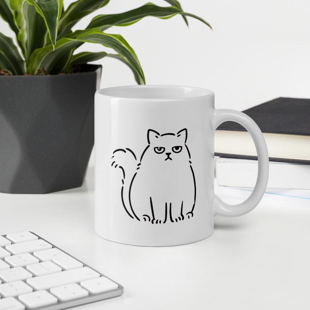 Cat Lovers Mug Coffee Right Meow Funny Message Novelty Ceramic Cup Coffee Mug Cat Mom Gifts for Women Cat Stuff for Cat Lovers Mother's Day Birthday Gifts for Mom from Daughter Best Gift Ideas for Best Friends, Coffee Lovers Cat Lover Coffee Mugs