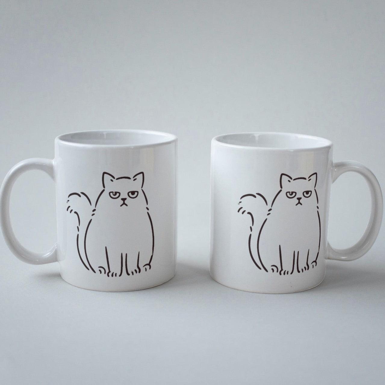 Cat Lovers Mug Coffee Right Meow Funny Message Novelty Ceramic Cup Coffee Mug Cat Mom Gifts for Women Cat Stuff for Cat Lovers Mother's Day Birthday Gifts for Mom from Daughter Best Gift Ideas for Best Friends, Coffee Lovers Cat Lover Coffee Mugs