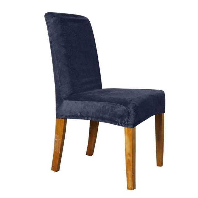 Chair Cover Stretch Minimalist Style Silver Soft Stretch Solid Color Household Sofa Cover House  Washable Spandex Kitchen Chair Covers Stretch Jacquard Parson Chair Slipcover Removable Washable Chair Protector for Home