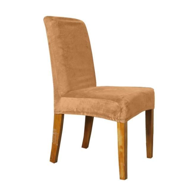 Chair Cover Stretch Minimalist Style Silver Soft Stretch Solid Color Household Sofa Cover House  Washable Spandex Kitchen Chair Covers Stretch Jacquard Parson Chair Slipcover Removable Washable Chair Protector for Home