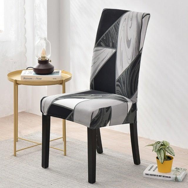 Chair Covers For Dining Room Stretch Spandex Removable Washable Anti-dust Seat Slipcover Multicolor  Chair covers  Chair Covers For Dining Room With Printed Patterns Easy Slip-on Stretchy Dining Room Chair Covers