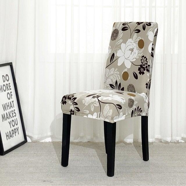 Chair Covers For Dining Room Stretch Spandex Removable Washable Anti-dust Seat Slipcover Multicolor  Chair covers  Chair Covers For Dining Room With Printed Patterns Easy Slip-on Stretchy Dining Room Chair Covers