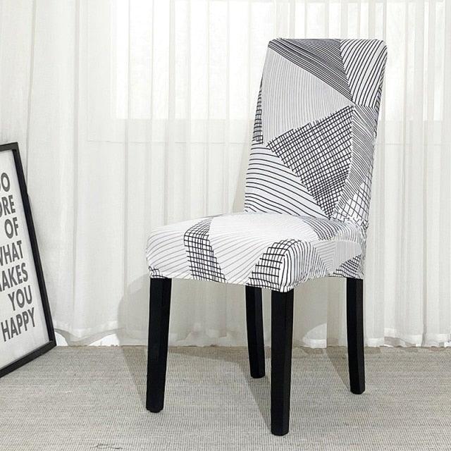 Chair Covers For Dining Room Stretch Spandex Removable Washable Anti-dust Seat Slipcover Multicolor  Chair covers  Chair Covers For Dining Room With Printed Patterns Easy Slip-on Stretchy Dining Room Chair Covers