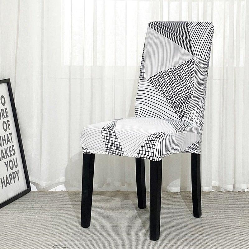Chair Covers For Dining Room Stretch Spandex Removable Washable Anti-dust Seat Slipcover Multicolor  Chair covers  Chair Covers For Dining Room With Printed Patterns Easy Slip-on Stretchy Dining Room Chair Covers