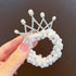 Children's Crown Headwear Birthday Show Princess Baby's Rhinestone Comb Hairpin Hair Clip Hair Jewelry Pearl Hair Ties Fashion For All Hair Types Elastic Beaded Hair Bands With Crown Scrunchies For Women