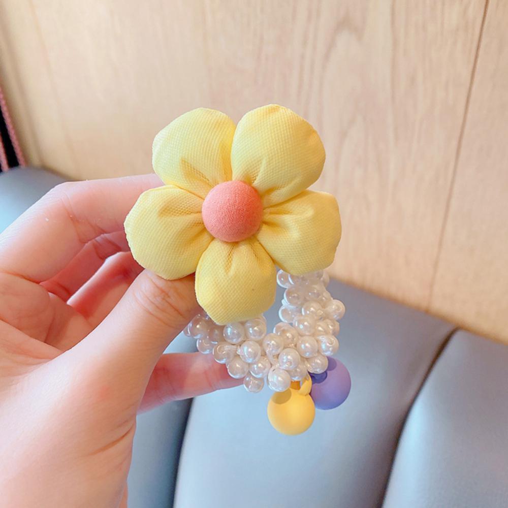 Children's Crown Headwear Birthday Show Princess Baby's Rhinestone Comb Hairpin Hair Clip Hair Jewelry Pearl Hair Ties Fashion For All Hair Types Elastic Beaded Hair Bands With Crown Scrunchies For Women