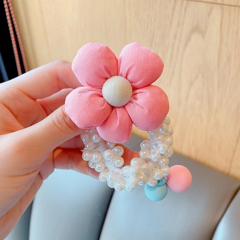 Children's Crown Headwear Birthday Show Princess Baby's Rhinestone Comb Hairpin Hair Clip Hair Jewelry Pearl Hair Ties Fashion For All Hair Types Elastic Beaded Hair Bands With Crown Scrunchies For Women