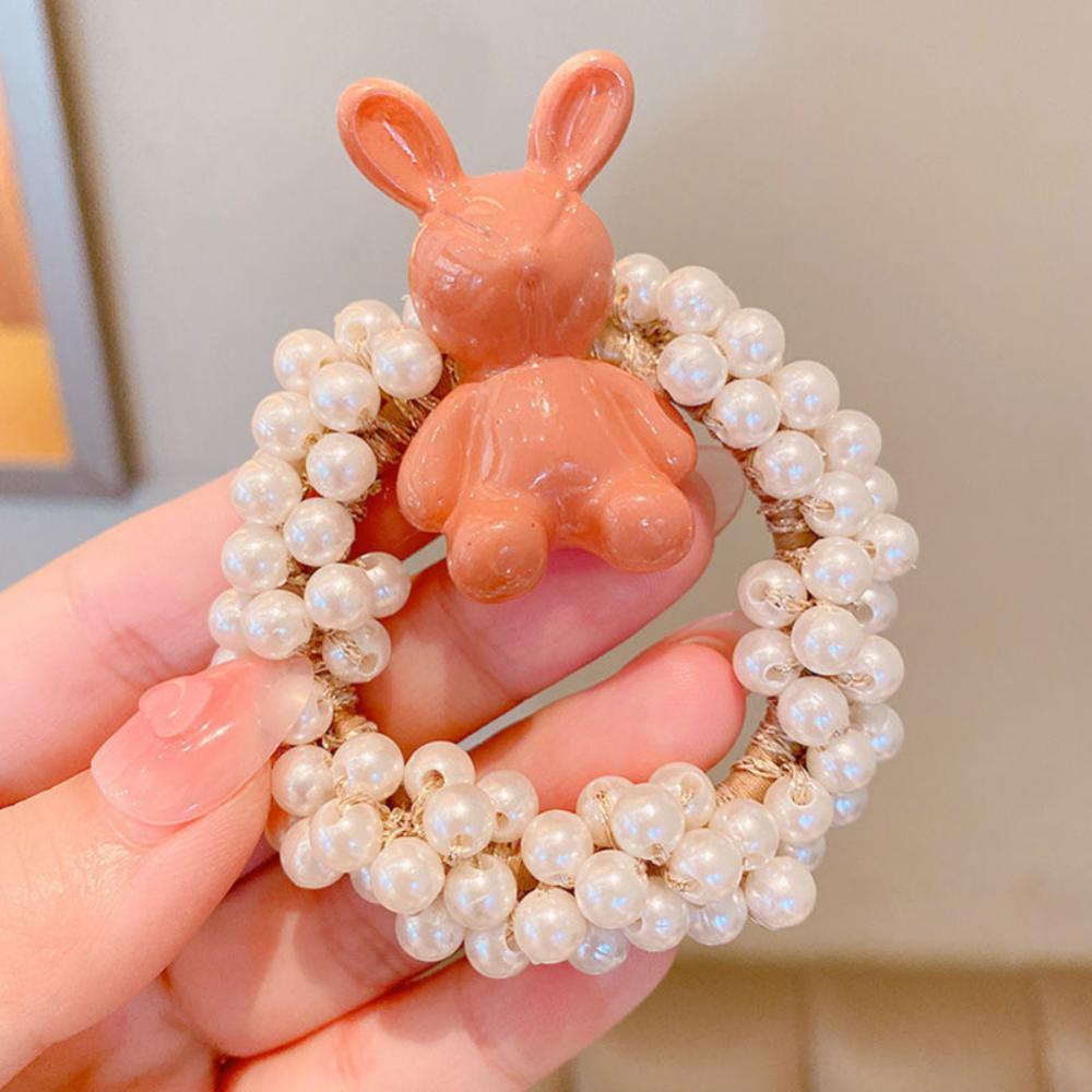 Children's Crown Headwear Birthday Show Princess Baby's Rhinestone Comb Hairpin Hair Clip Hair Jewelry Pearl Hair Ties Fashion For All Hair Types Elastic Beaded Hair Bands With Crown Scrunchies For Women