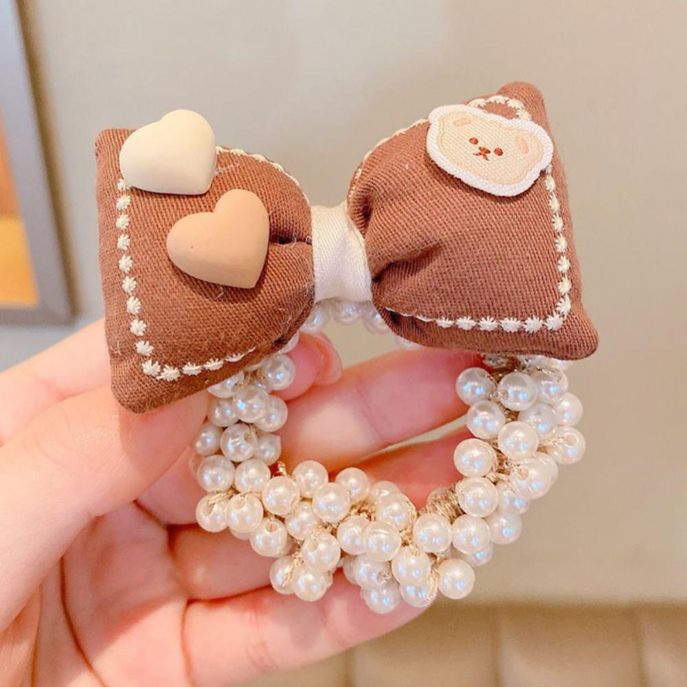 Children's Crown Headwear Birthday Show Princess Baby's Rhinestone Comb Hairpin Hair Clip Hair Jewelry Pearl Hair Ties Fashion For All Hair Types Elastic Beaded Hair Bands With Crown Scrunchies For Women