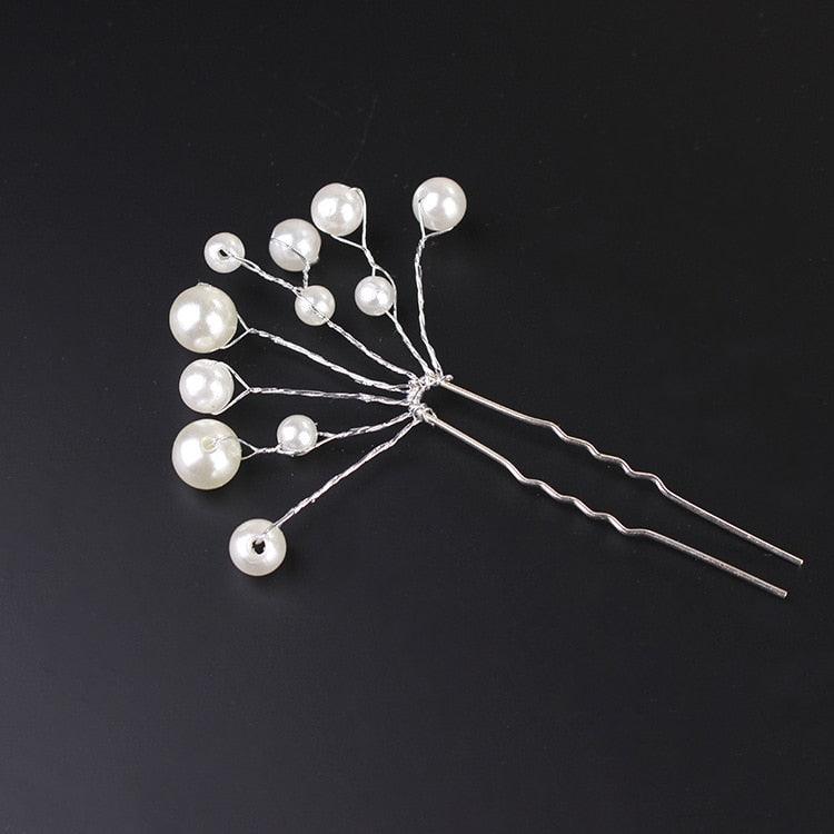 Children's Crown Headwear Birthday Show Princess Baby's Rhinestone Comb Hairpin Hair Clip Hair Jewelry Pearl Hair Ties Fashion For All Hair Types Elastic Beaded Hair Bands With Crown Scrunchies For Women