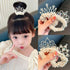 Children's Crown Headwear Birthday Show Princess Baby's Rhinestone Comb Hairpin Hair Clip Hair Jewelry Pearl Hair Ties Fashion For All Hair Types Elastic Beaded Hair Bands With Crown Scrunchies For Women