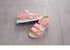 Children's Shoes Summer Style Sandals Girls Princess Beautiful Flower Shoes Kids Flat Sandals Baby Girl Girls Strappy Sandals With Flowers Open-Toe Dress Sandals Beautiful Outdoor Party Sandals