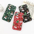 Christmas Beautiful Santa Phone Case For iPhone 13 14 12 11 Pro Max Mini 14Plus Soft Silicone Cover Christmas Silicone Mobile Phone Case Protective Case Comfortable Case for iPhone