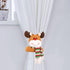 Christmas Curtain Buckle Tieback Flannel Door Curtain Home DecorateChristmas Trees New Year Snowmen Window Decorations Curtain Holdback Fastener Clamp Wine Bottle Topper Hugger Holder Snowman Christmas Ornaments Home Decor