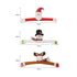 Christmas Curtain Buckle Tieback Flannel Door Curtain Home DecorateChristmas Trees New Year Snowmen Window Decorations Curtain Holdback Fastener Clamp Wine Bottle Topper Hugger Holder Snowman Christmas Ornaments Home Decor