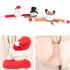 Christmas Curtain Buckle Tieback Flannel Door Curtain Home DecorateChristmas Trees New Year Snowmen Window Decorations Curtain Holdback Fastener Clamp Wine Bottle Topper Hugger Holder Snowman Christmas Ornaments Home Decor