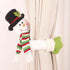Christmas Curtain Buckle Tieback Flannel Door Curtain Home DecorateChristmas Trees New Year Snowmen Window Decorations Curtain Holdback Fastener Clamp Wine Bottle Topper Hugger Holder Snowman Christmas Ornaments Home Decor