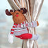 Christmas Curtain Holder Merry Christmas Decoration For Home Ornament New Year Santa Claus Xmas Curtain Home Decorr Creative Curtain Tieback Hold Back Fastener Christmas Wine Bottle Topper for Xmas Holiday Home Window Decorations