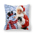 Christmas Ornaments Merry Christmas Decorations Throw Pillow Covers Santa Claus Snowman Merry Christmas Decorative Pillow Cases Home Decor Navidad Home Decor Cushion Cover Happy New Year 2022 45x45CM